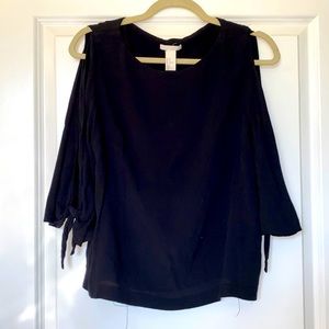 H&M tie sleeve blouse